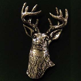 Odznak polovnícky - jeleň hlava